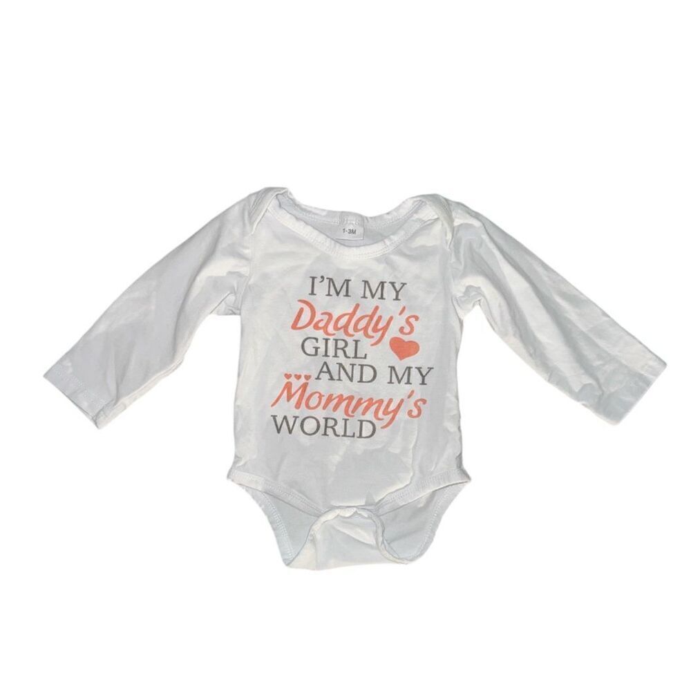 Unbranded letters print onesie